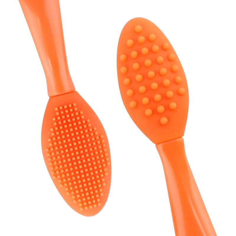 Lip Scrub Brush,Double-Sided Silicone Exfoliating Lip Brush Tool for Smoother