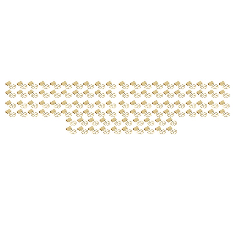 100pcs Flower Shape Binder Clips Strong Clamping Force Metal Cute