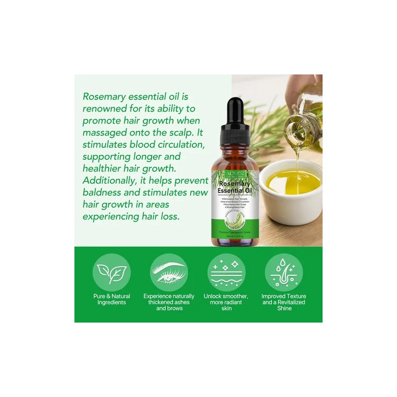 Aceite De Romero + Crecimiento Capilar Anticaida | Kit 2