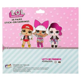UPD LOL Dolls Sticker Earrings (24 Pair) Earrings Stickers, Birthdays, Party Favor