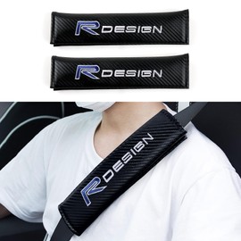 2PCS Car Seat Belt Shoulder Cover Carbon Fiber Pads Compatible With Volvo C30 / C40 / EX30 / S60 / S90 / V40 / V50 / V60 / V70 / V90 / XC40 / XC60 / XC90 Accessories
