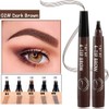 QUEMISS Eyebrow Pen Microblading 4 Fork Tip Eyebrow Pencil Creates