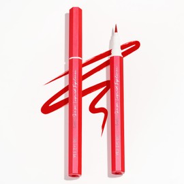 YES.EYE DO Liquid Eyeliner - Red Eyeliner liquid - Long Lasting Colorful Eye Line Pen with Precision Felt Tip Applicator - Water Removable Friendly to Sensitive Skin - Christmas Makeup (Crimson Rave)