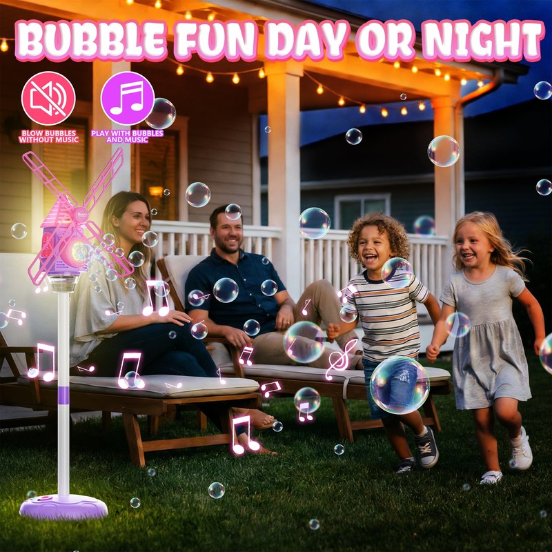 Belemar Windmill Bubble Machine for Kids, Summer Pool Party Bubble