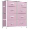 YITAHOME Double Dresser, Fabric Dresser with 8 Drawers, Chest of