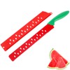 DECHOUS Watermelon Knife with Sleeve: Long Serrated Watermelon Knife for