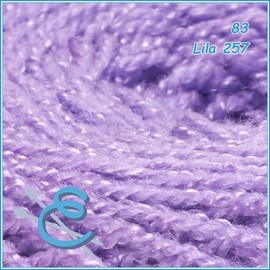 OMEGACRYS [40grs] - Fine Crystal Yarn by Omega Great for All Crafts - Color 83-Lilac 257