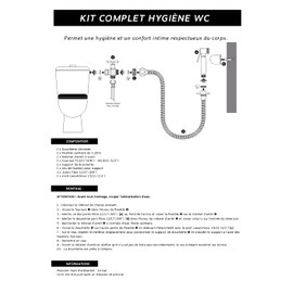 SOMATHERM FOR YOU - Complete Toilet Shower Hygiene Kit ABS Chrome