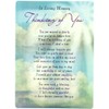 Special Thoughts Loving Memory Open Graveside Memorial Card - Thinking