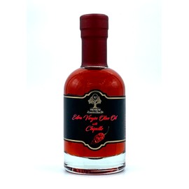 BVS Premium Jerusalem Olive Oil BVS Chipotle flavored Olive Oil (Chipotle Fused) Family operation from tree to bottle Award winning Israeli Olive Oil / 6.76 Fl Oz - 200 ml Glass Bottle - 2 Pack