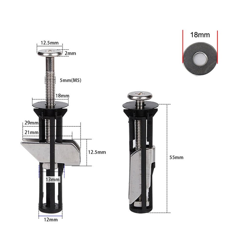 RecDec 2 Pack Toilet Seat Bolts Replacement Kit with Washer