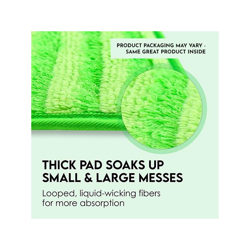 Reusable Floor Mop Pads - Swiffer Wet Jet Compatible Refills