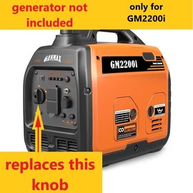 Replacement Knob Switch Run Choke for Genmax GM2200i watts Generator Inverter (2200 W Peak / 1800 W Rated) and compatible screw - new, 3d printed part