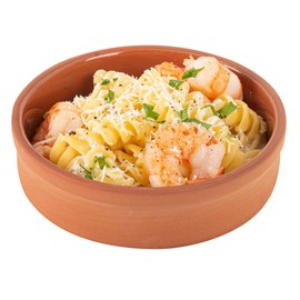 Restaurantware-Terra Tek 8.8 Ounce Terracotta Cazuelas, 10 Brown Glazed Clay Pots For Cooking - Oven-Ready, Microwavable, Terracotta Serving Pots, Dishwashable, For Cooking And Serving