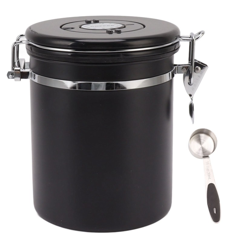 Coffee Bean Storage Container 304 Stainless Steel Exhaust Valve Coffee