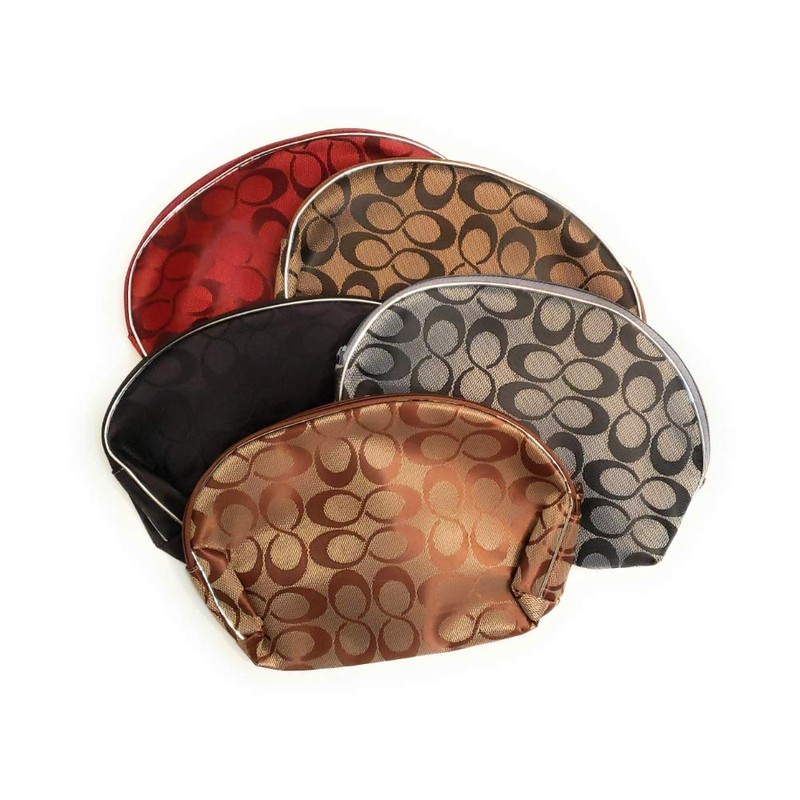 5" X 8" Infinity Pattern Large Zipper Cosmetic All Purpose