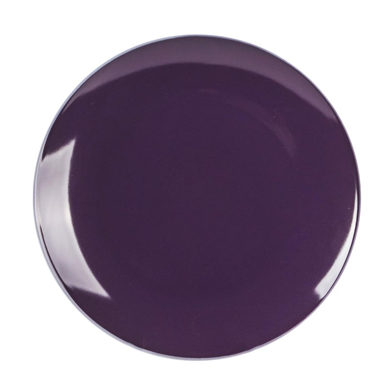 HomeVss, Stoneware Coupe Shape 18pc Dinnerware Set, Outside White +