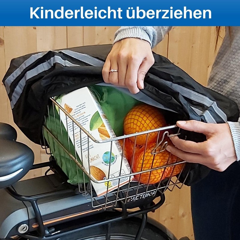HiLo sports Rain Cover Bicycle Basket – [For All Rear