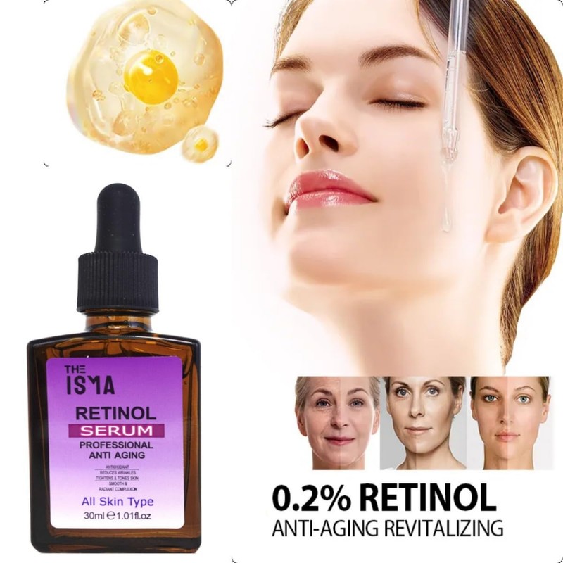 Retinol Serum for Face, Neck, Wrinkles - Resurfacing, High Strenthg