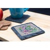 Slate Coaster with Gin Design - "'iquid Sanity Garnished with
