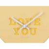 Karlsson Wall Clock Heart Candy - Yellow - 30 x