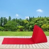 Household Inflatable Triangular Back Support Pillow Portable Folding Cushion Indoor