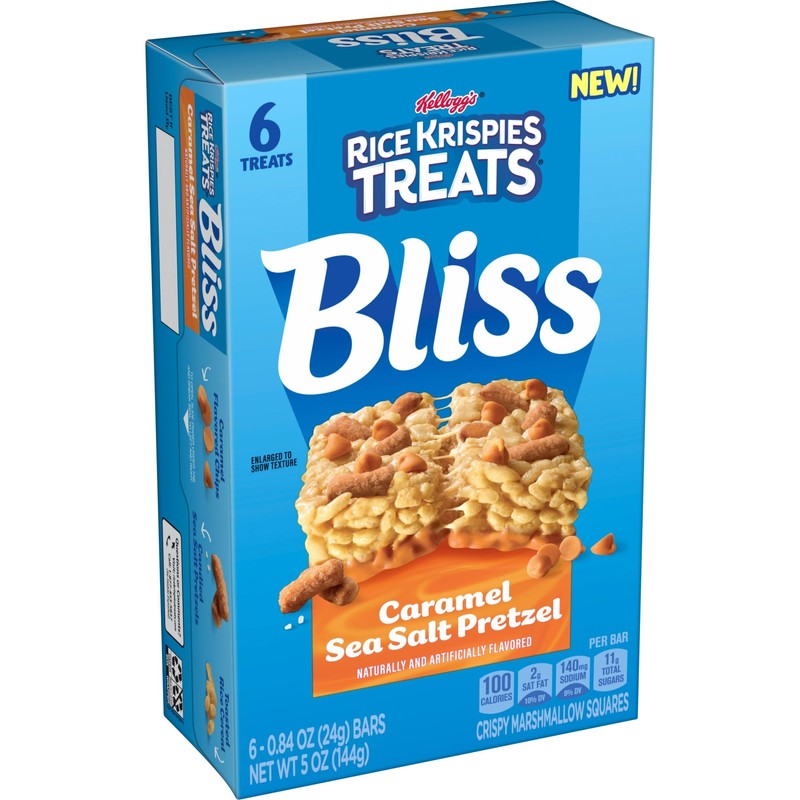 Rice Krispies Treats Bliss Crispy Marshmallow Squares, Snack Bars, Caramel