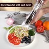 LHS Pepper Mill Grinder Salt Grinder, Arcylic Peppercorn Grinders with