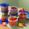 Freezer Storage Containers, [6 Pack-16 Oz] Airtight Plastic Food Storage