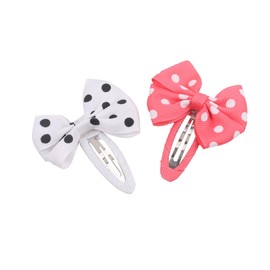 Healvian Dot Bowknot Hair Clip Hairpin 12pcs Mixed Style for Kids Girls Perfect Girls Hair Clips for Bangs
