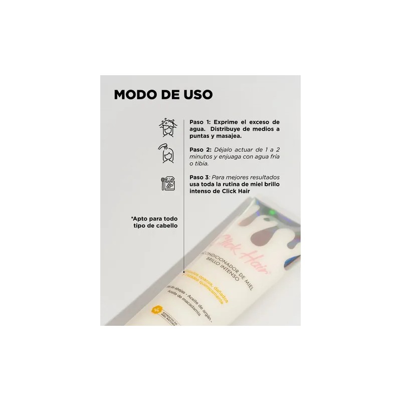 Duo Shampoo Y Acondicionador De Miel Click Hair