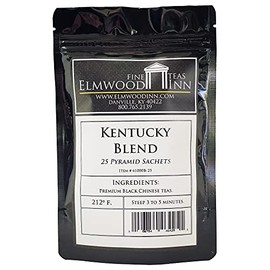 Elmwood Inn Fine Teas, Kentucky Blend Black Tea, 25 Pyramid Sachet Tea Bags