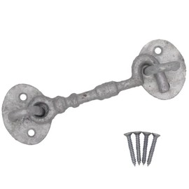 Cabin Hook and Eye Galvanised Cast Iron Heavy Duty 100mm/4 Inch Pack of 1