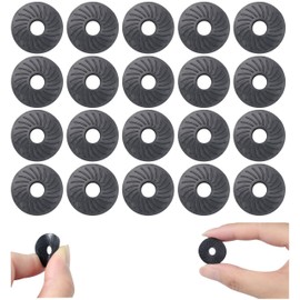 1/4 inch Space Adapter for 1/4" Camera Screw Camera Tripod Hot Shoe Cold Shoe Rubber Washer Lock Nut Shooting Support Accessories Elastic Rubber Fixing Protective Spacers (20 pcs Helix)