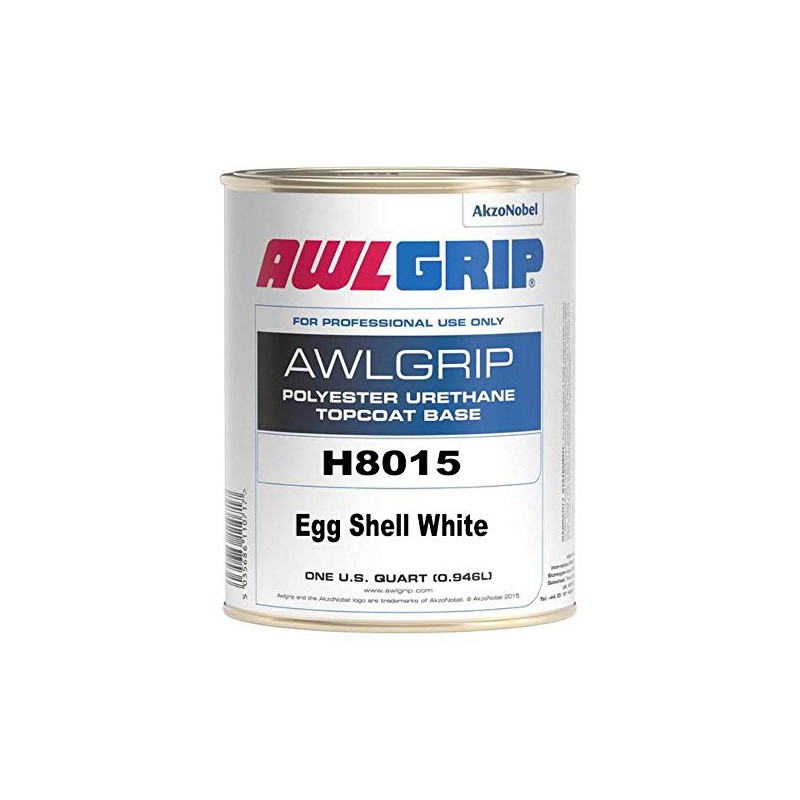 Awlgrip Premium Polyester Urethane Top Coat Quart, Eggshell White (L)