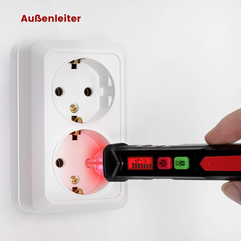 Non-Contact Voltage Tester/Phase Tester, KAIWEETS AC Current Tester Non-Contact Continuity