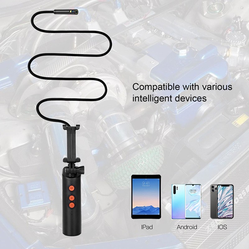 F280 1080P Endoscope 2MP 8mm WIFI Dual Lens Borescope Sewer