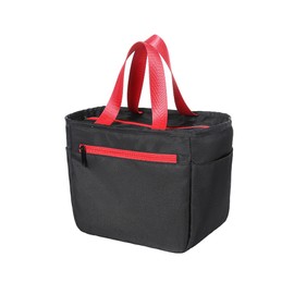 Good Selection Lunch Bag, Black, Insulated Bag, Large for Water Bottles, Cold Insulation, Camping, Cold Insulation, Small, 8.9 x 8.3 x 5.1 inches (20 x 21 x 13 cm)