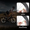 GeeRic 72PCS Bike Spoke Reflector, Waterproof Bicycle Wheel Spoke Reflector