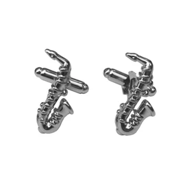 Miniblings Saxophone Cuff Links Cufflinks Buttons + Box Saxophone Sax Musician
