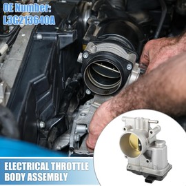 A ABSOPRO Electronic Throttle Body Assembly No.L3G213640A Engine Throttle Body for Mazda 3 5 6 2006-2013 Aluminum