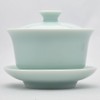 Tenka Tea Gyo Shoshin Lid Bowl (Brother Kiln Powder) 4.2
