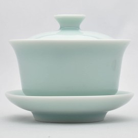 Tenka Tea Gyo Shoshin Lid Bowl (Brother Kiln Powder) 4.2 fl oz (120 ml) (Full Water 170 ml)