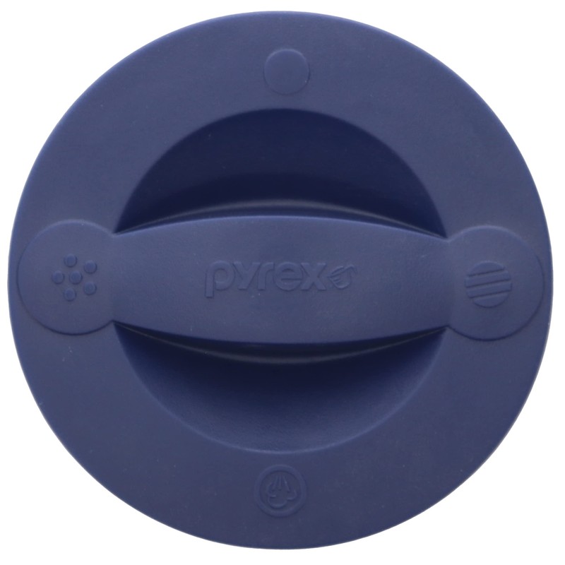 Pyrex 516-RRD-PC 2 Cup Dark Blue Measuring Cup Lid (2-Pack)
