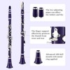 MoResolune Bb Clarinet, Nickel-Plated B Flat Clarinet for Student Beginner