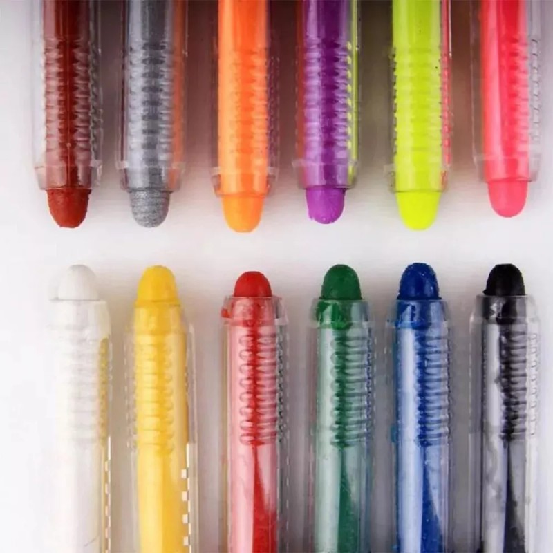Mingda 12 Crayones Pintacaritas Maquillaje Cara Cuerpo Disfraz F