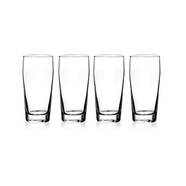 North Mountain Supply Amsterdam Beer Glasses - Traditional Style Glass for All Flavors of Beer - 21 Ounces - Set of 4