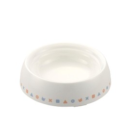 Richell 156021 Cat Easy to Eat Tableware, S Line, White, 1 Piece, Anti-Slip, Spill Resistant, Flip Resistant, Plastic, Rubber Legs Included, For Adult Cats, Size: 6.4 x 6.3 x 1.7 inches (16.3 x 16 x