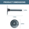 Screw Man 014973239633 Elevator Bolts for Several uses,Steel,Zinc,Flat Countersunk,1/4-20 x