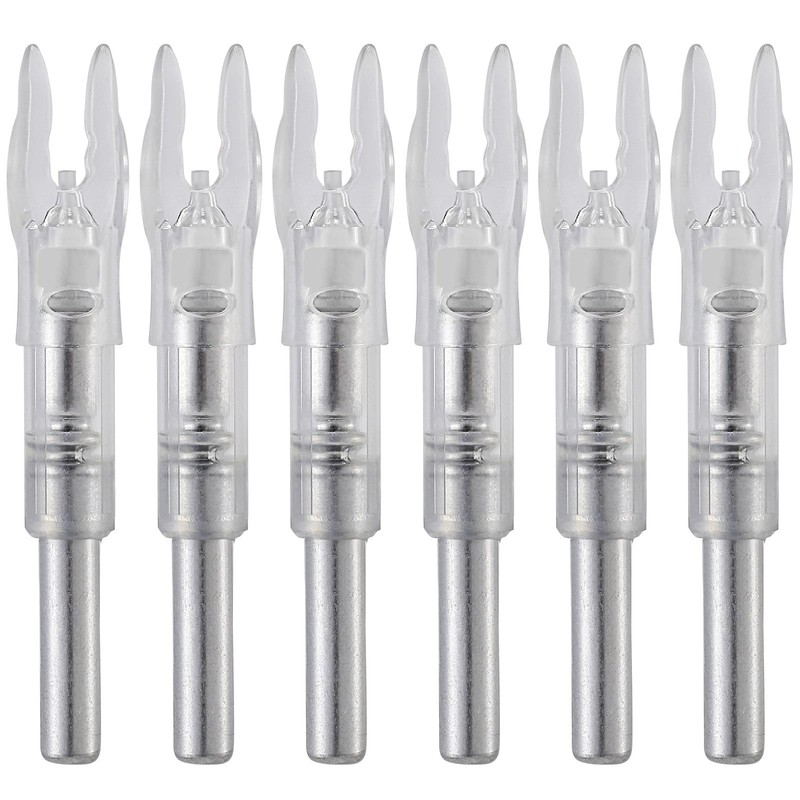 KEAUP 12-Pack or 6-Pack S Lighted Nocks for Arrows .244/6.2mm